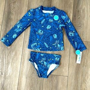 NEW Adorable Girls 2 Piece Swimsuit | Size 3T | UPF 50+